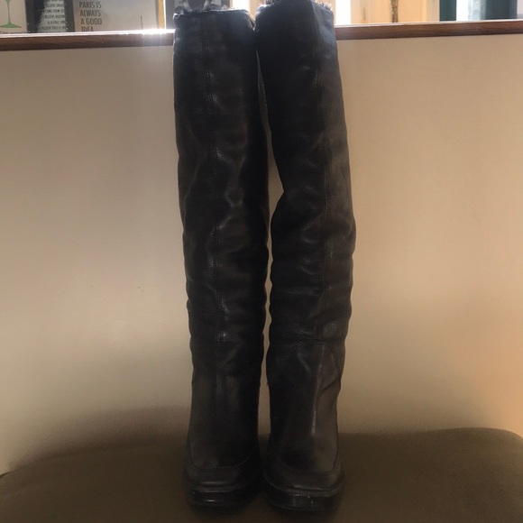 Michael Kors Shearling Wedge Boots - Picture 2 of 4
